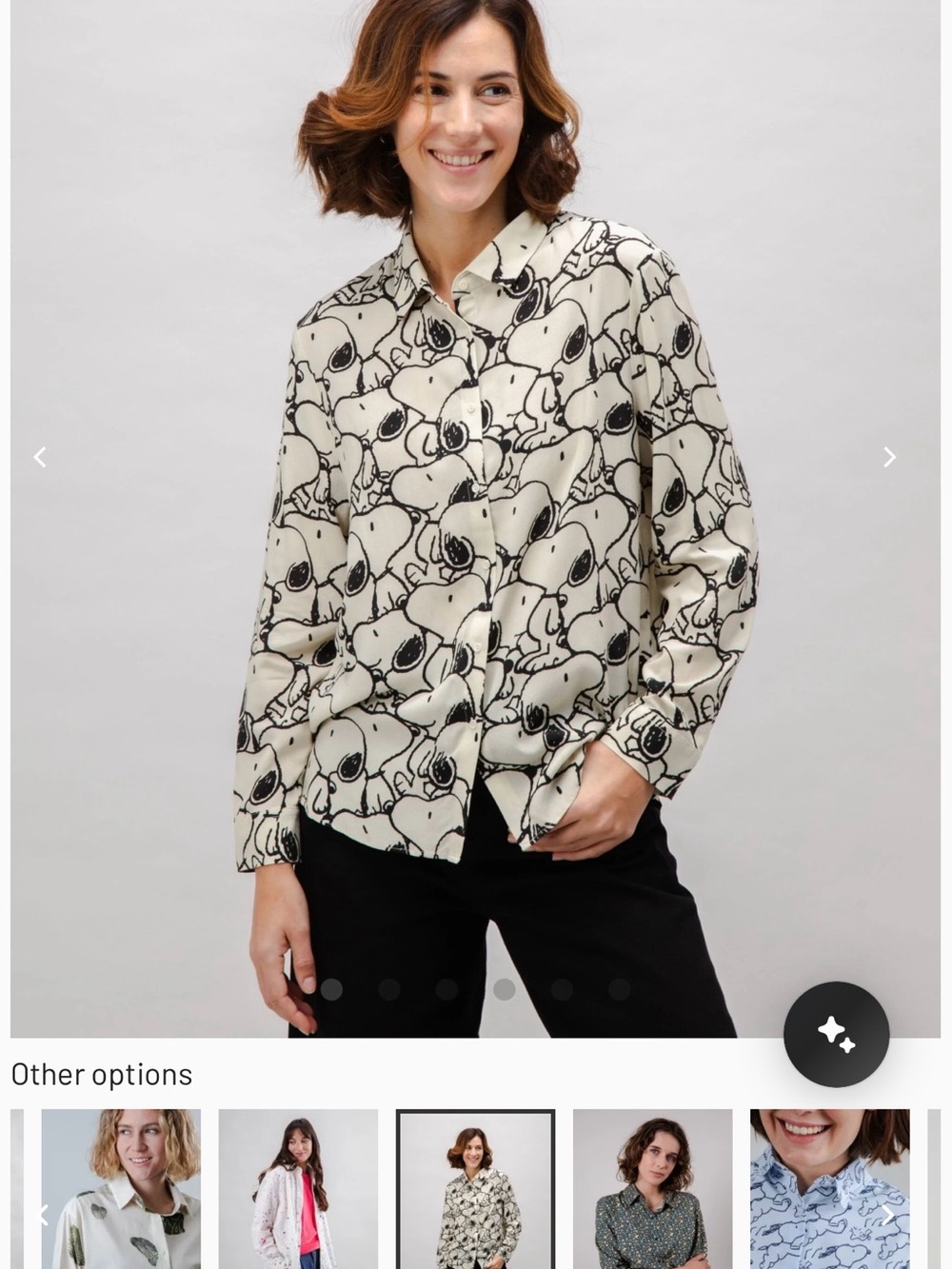 Brava Fabrics PEANUTS B&W BLOUSE